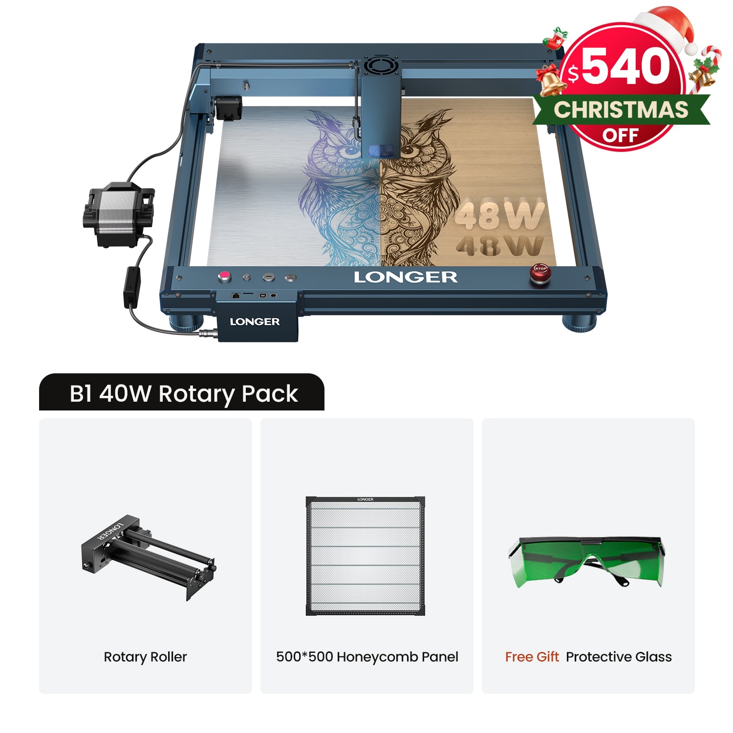 Longer B1 30W/40W Laser Engraving Machine