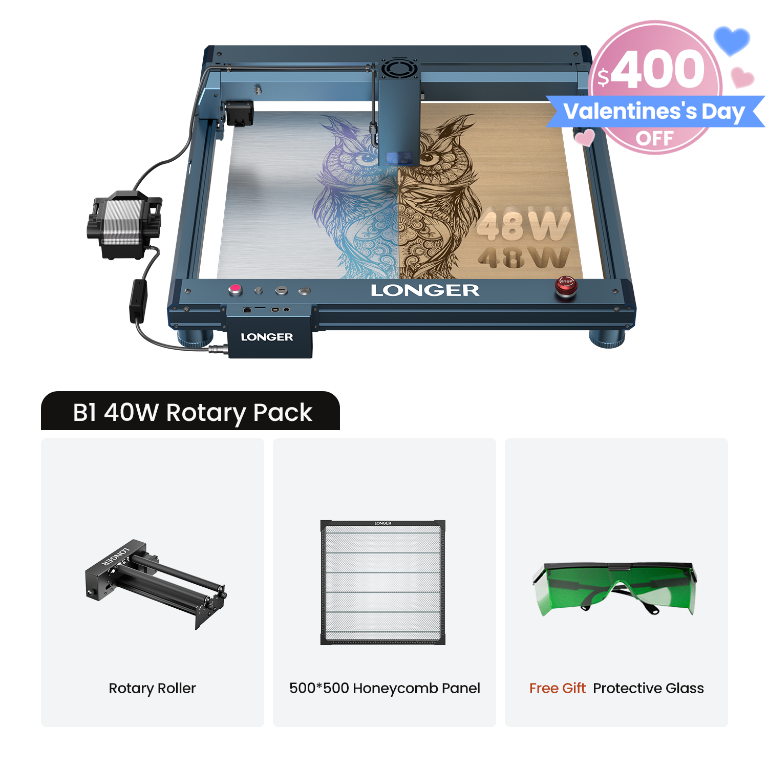 Longer B1 30W/40W Laser Engraving Machine