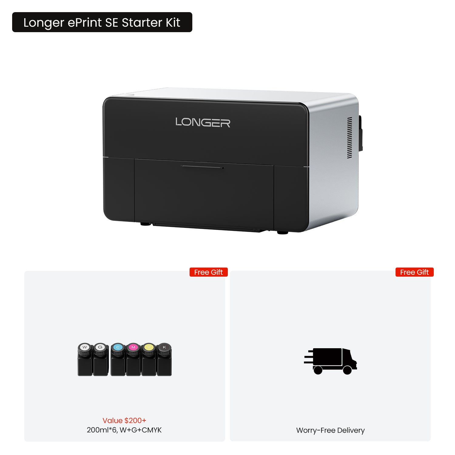 Longer ePrint Dual-head UV Printer