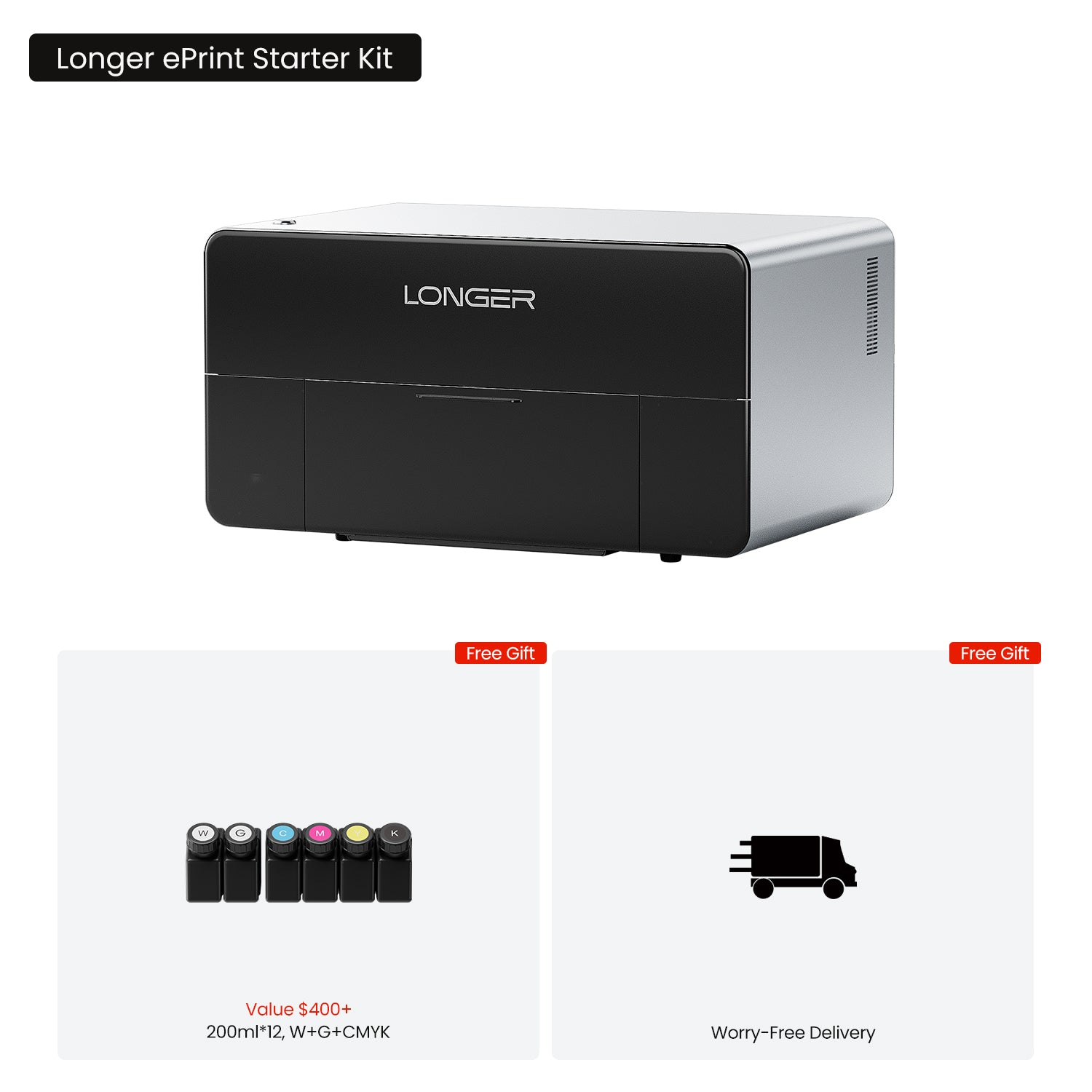 Longer ePrint Dual-head UV Printer