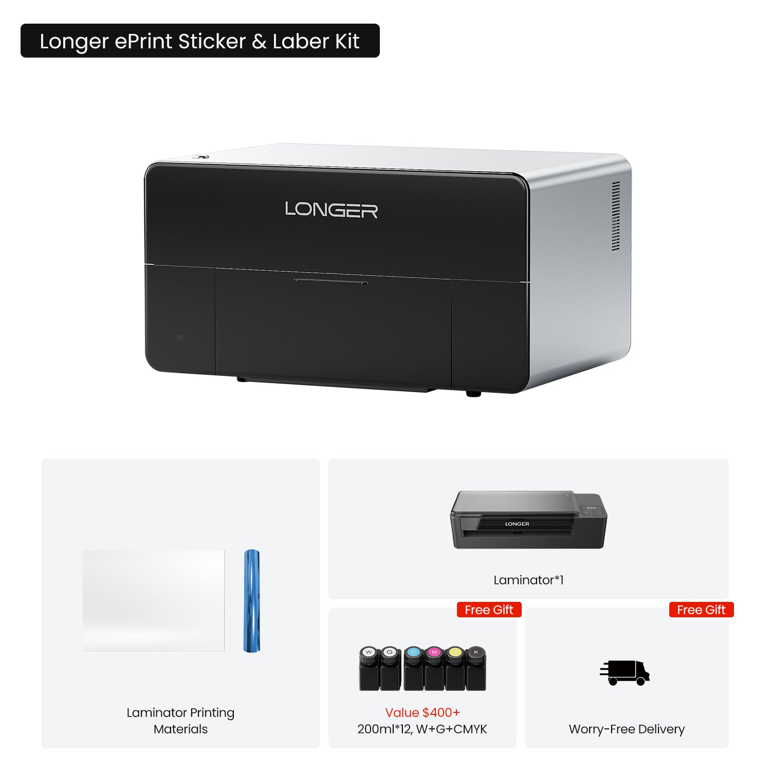 Longer ePrint Dual-head UV Printer