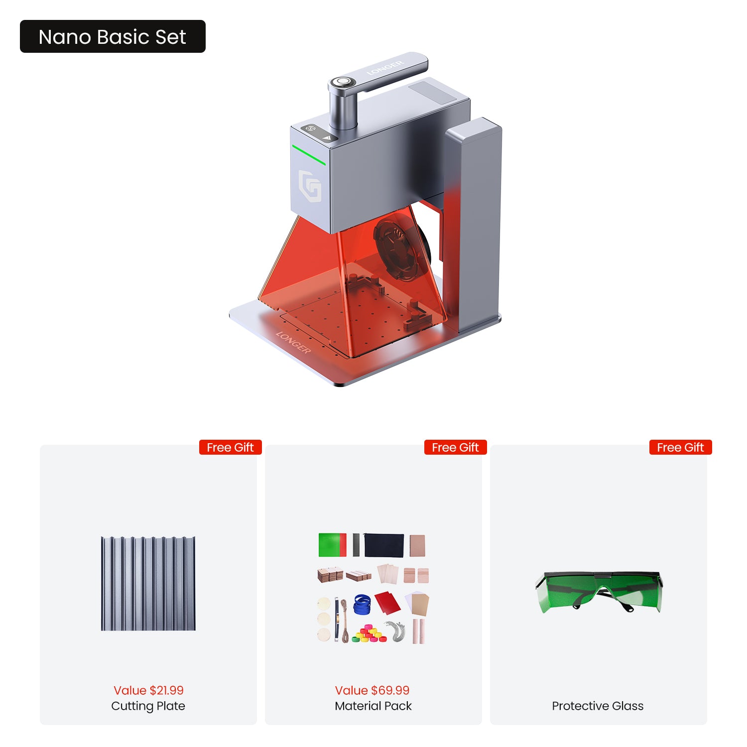 LONGER Nano Pro 12W & Nano 6W Portable Laser Engraver