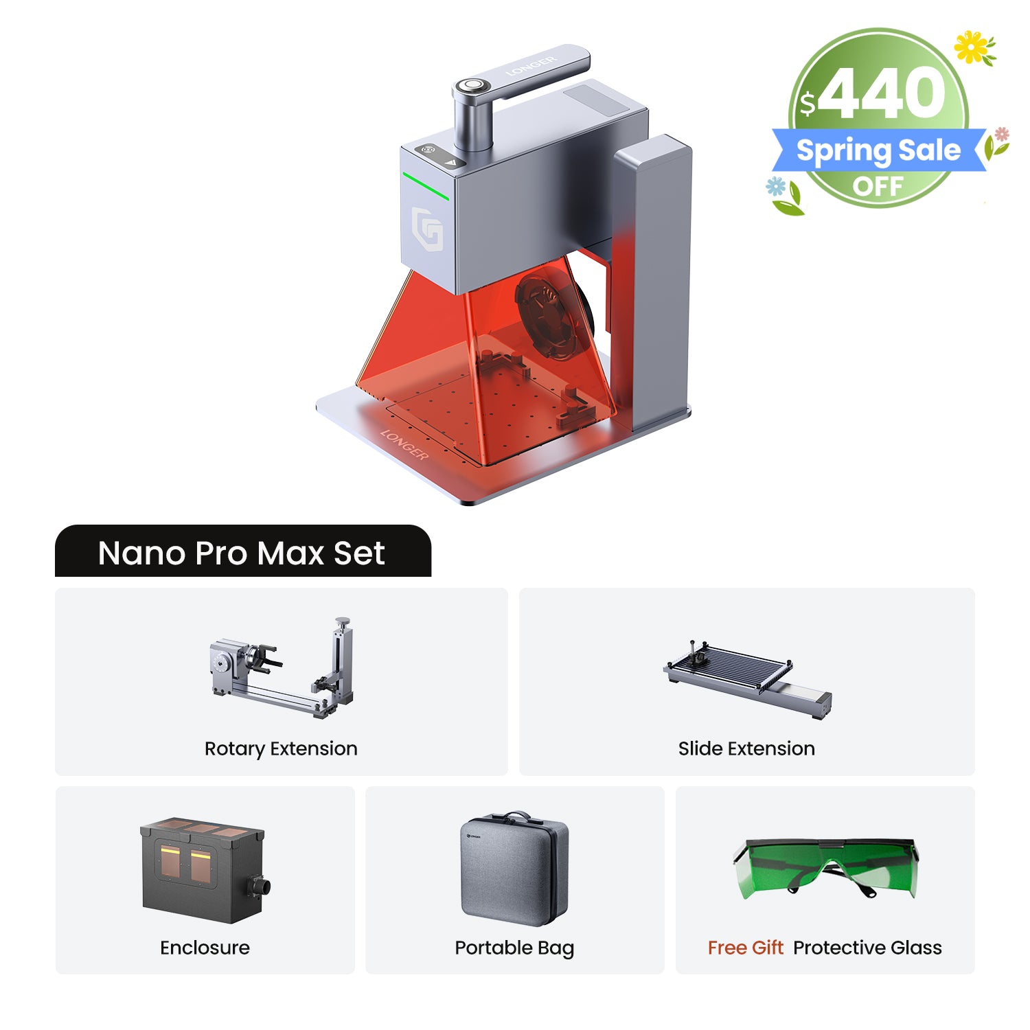 Longer Nano Pro 12W&Nano 6W Portable Laser Engraver