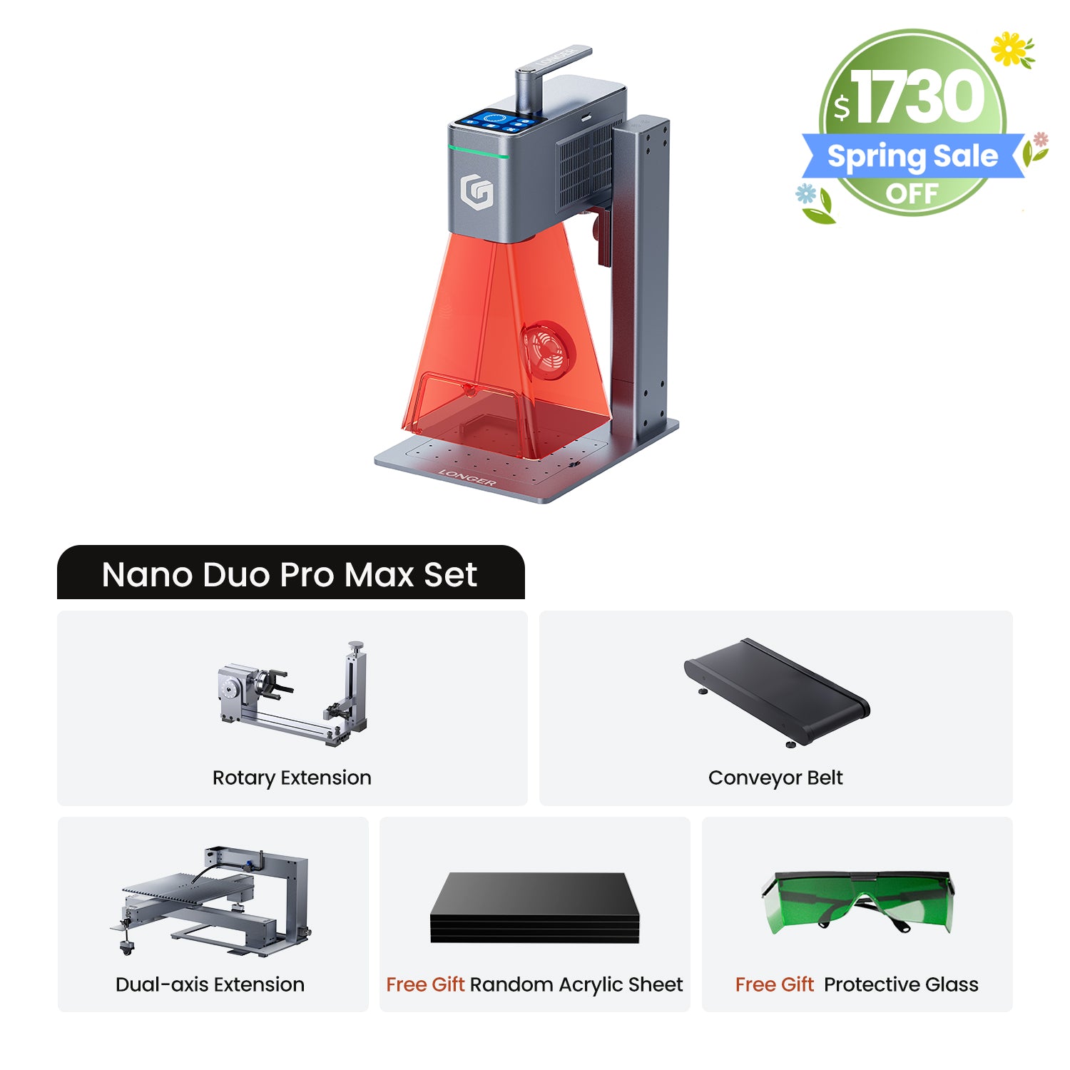 Longer Nano Duo AI Laser Engraver