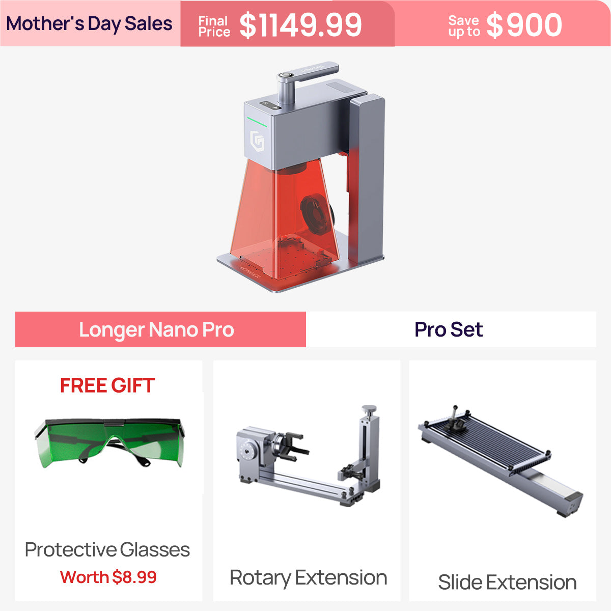 Nano Pro and Nano Duo Laser Engraver