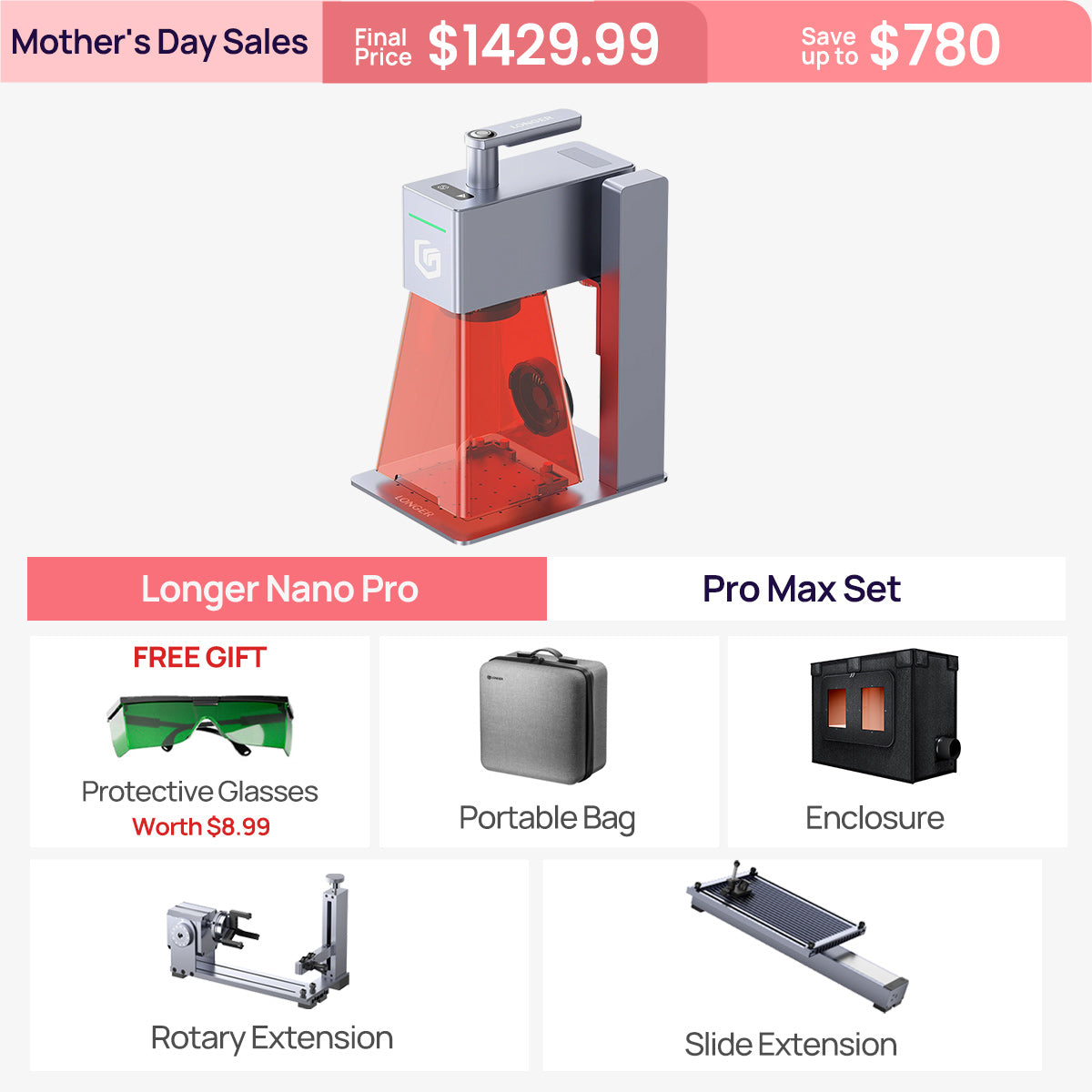 Nano Pro and Nano Duo Laser Engraver