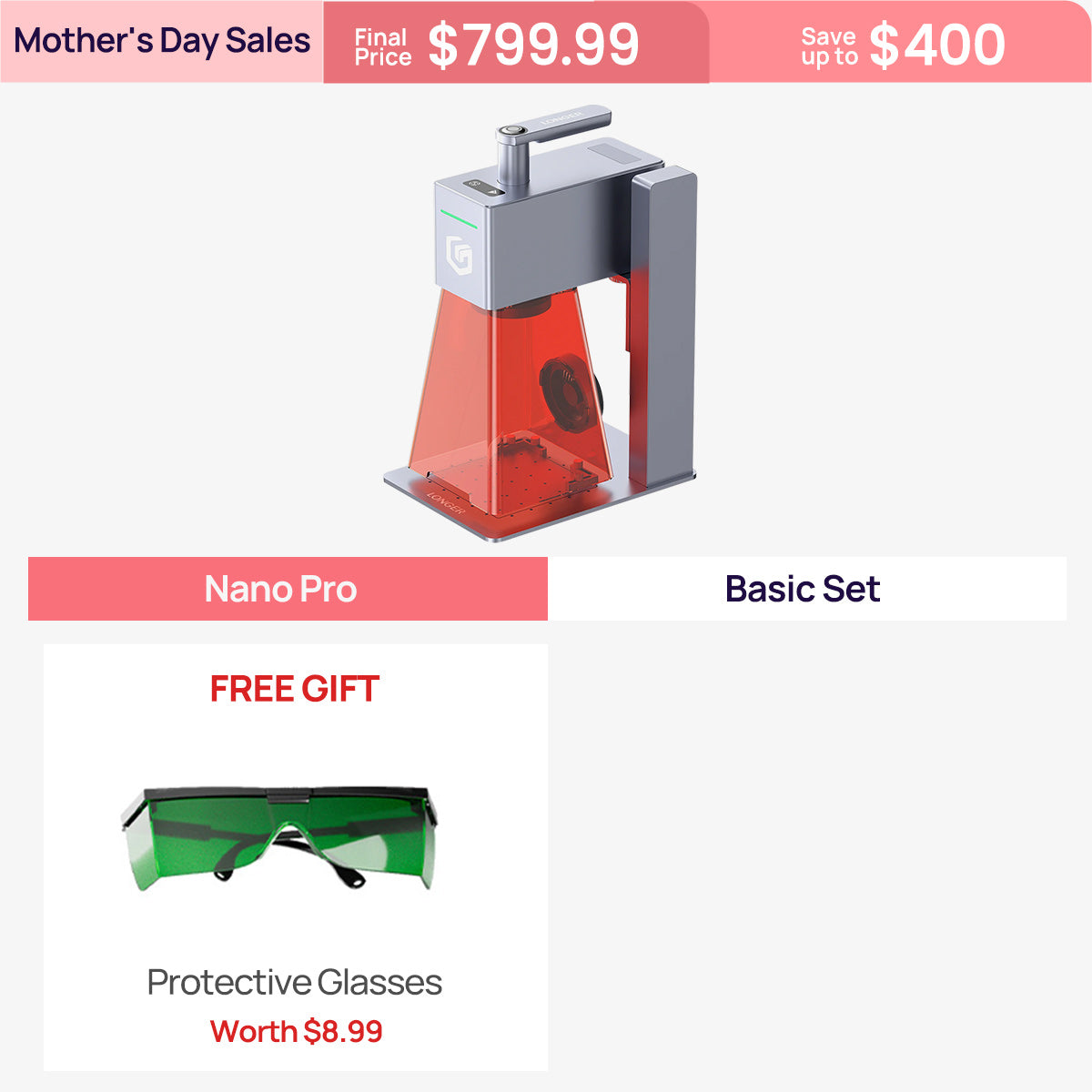 Nano Pro and Nano Duo Laser Engraver