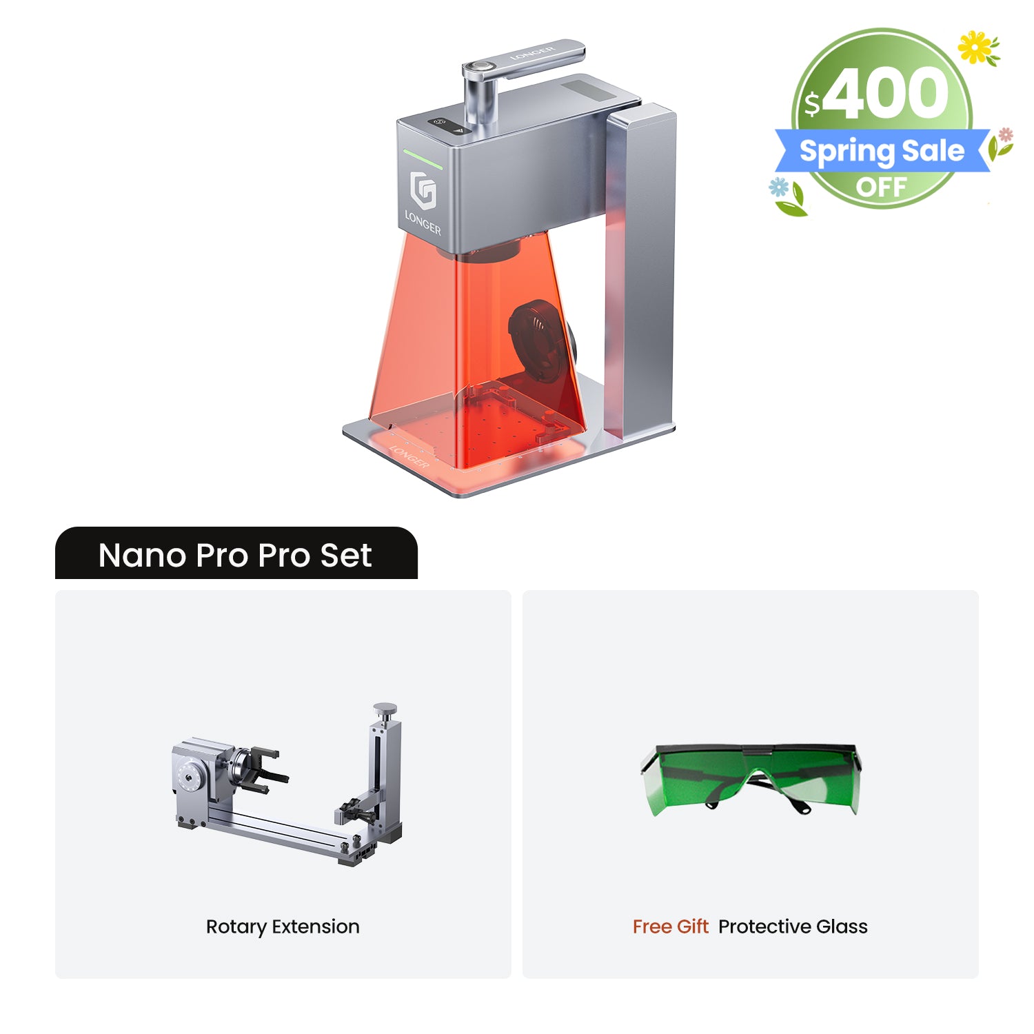 Longer Nano Pro 12W&Nano 6W Portable Laser Engraver