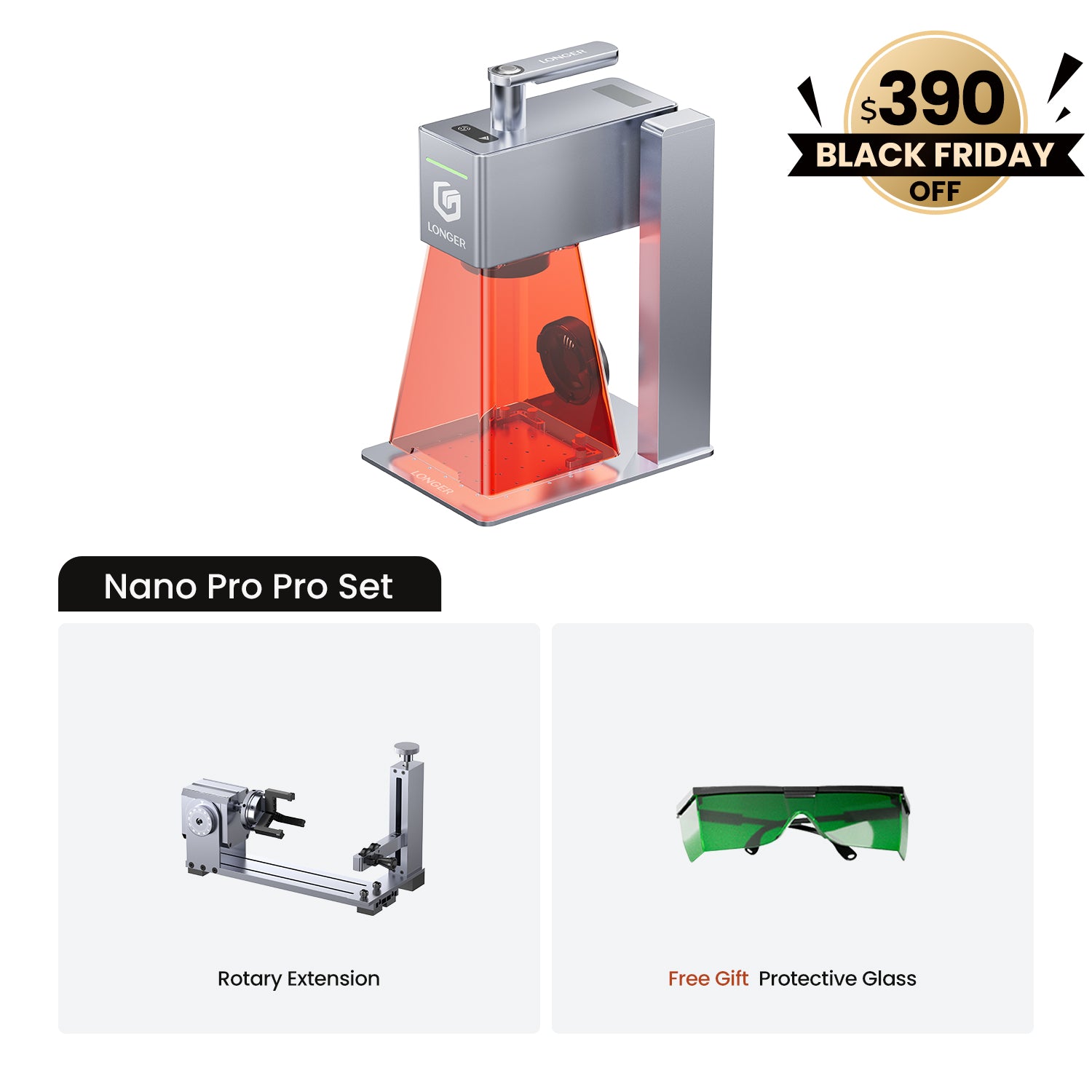 Longer Nano Pro 12W&Nano 6W Portable Laser Engraver