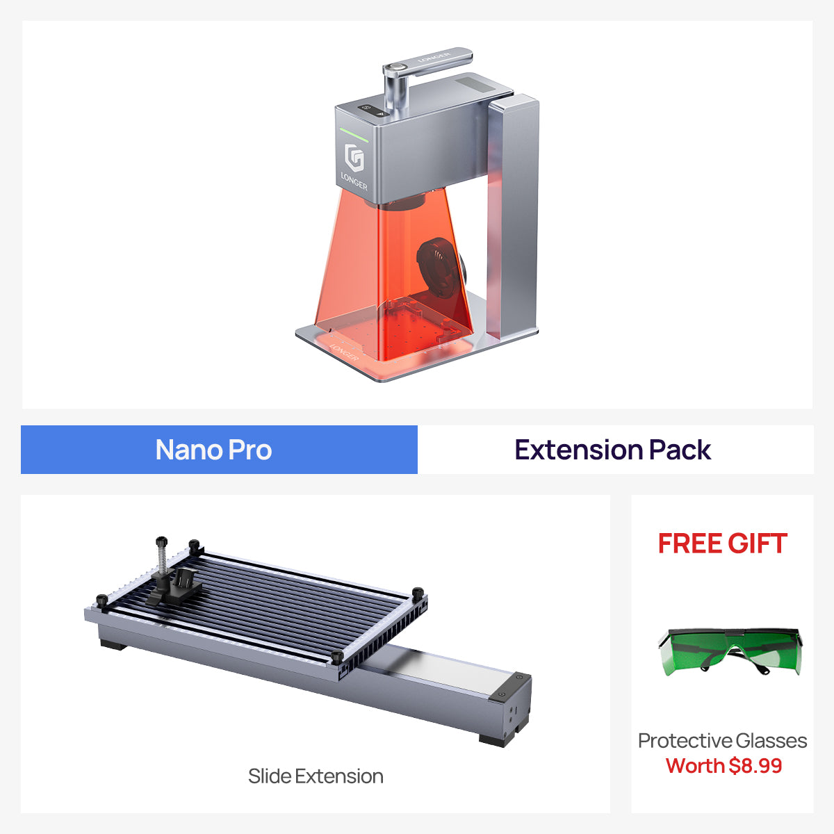 Longer Nano Pro 12W&Nano 6W Portable Laser Engraver
