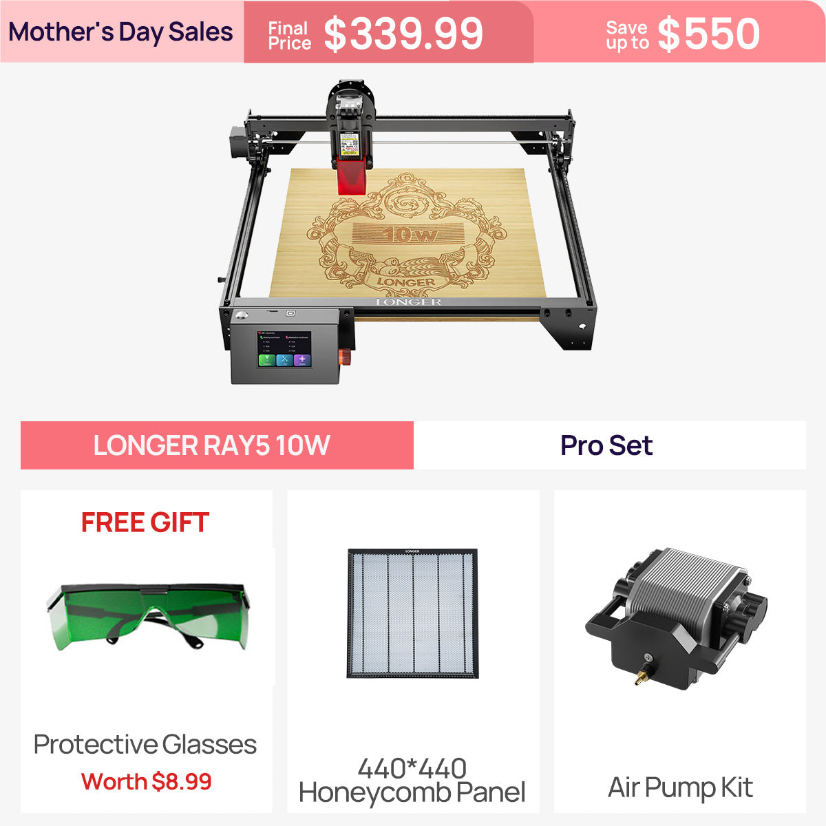 Longer RAY5 10W/20W Laser Engraver