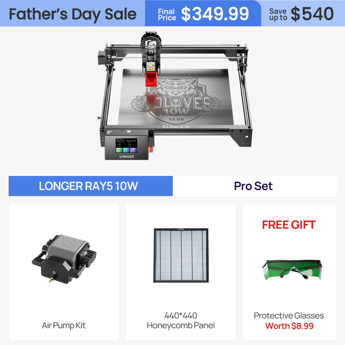 Longer RAY5 10W/20W Laser Engraver