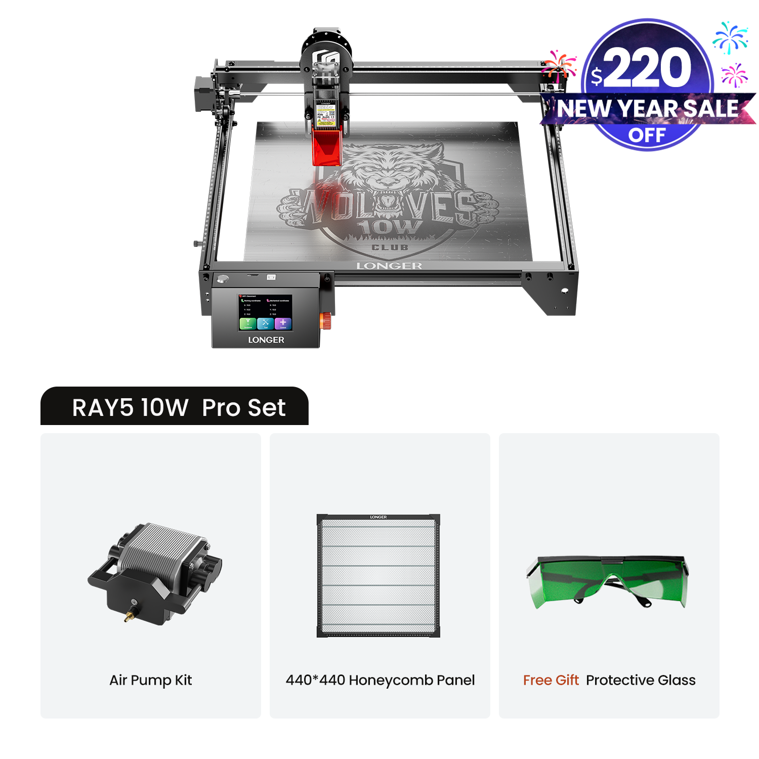 Longer Ray5 10W/20W Laser Engraver