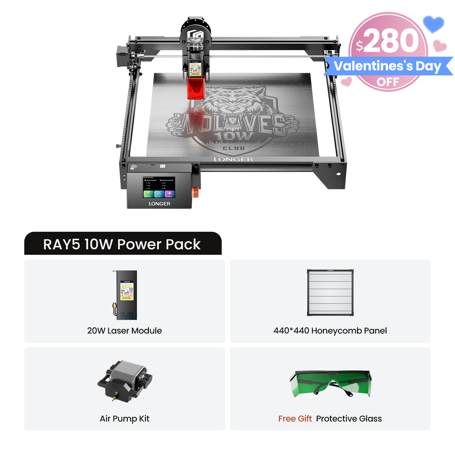 Longer Ray5 10W/20W Laser Engraver