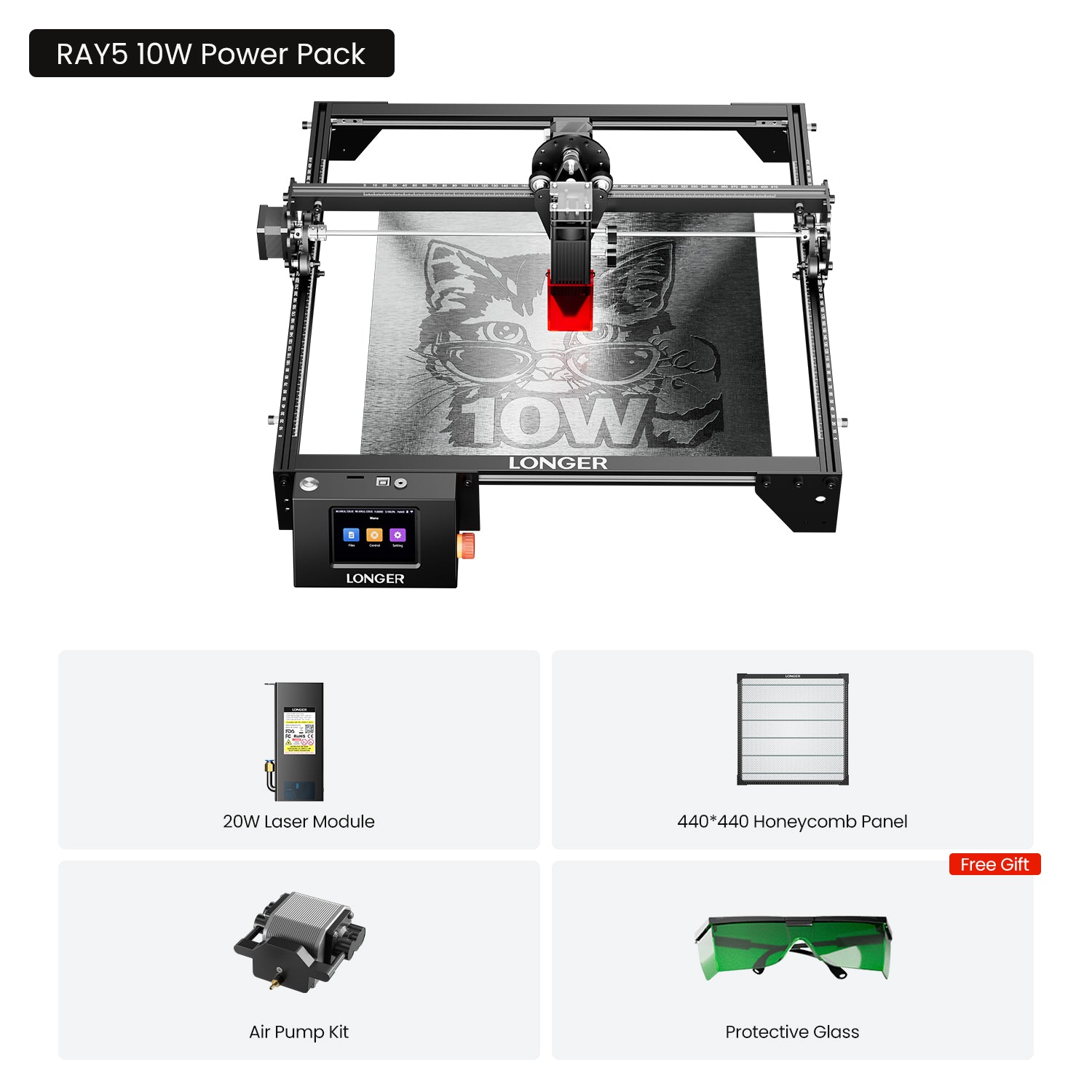 Longer Ray5 10W/20W Laser Engraver