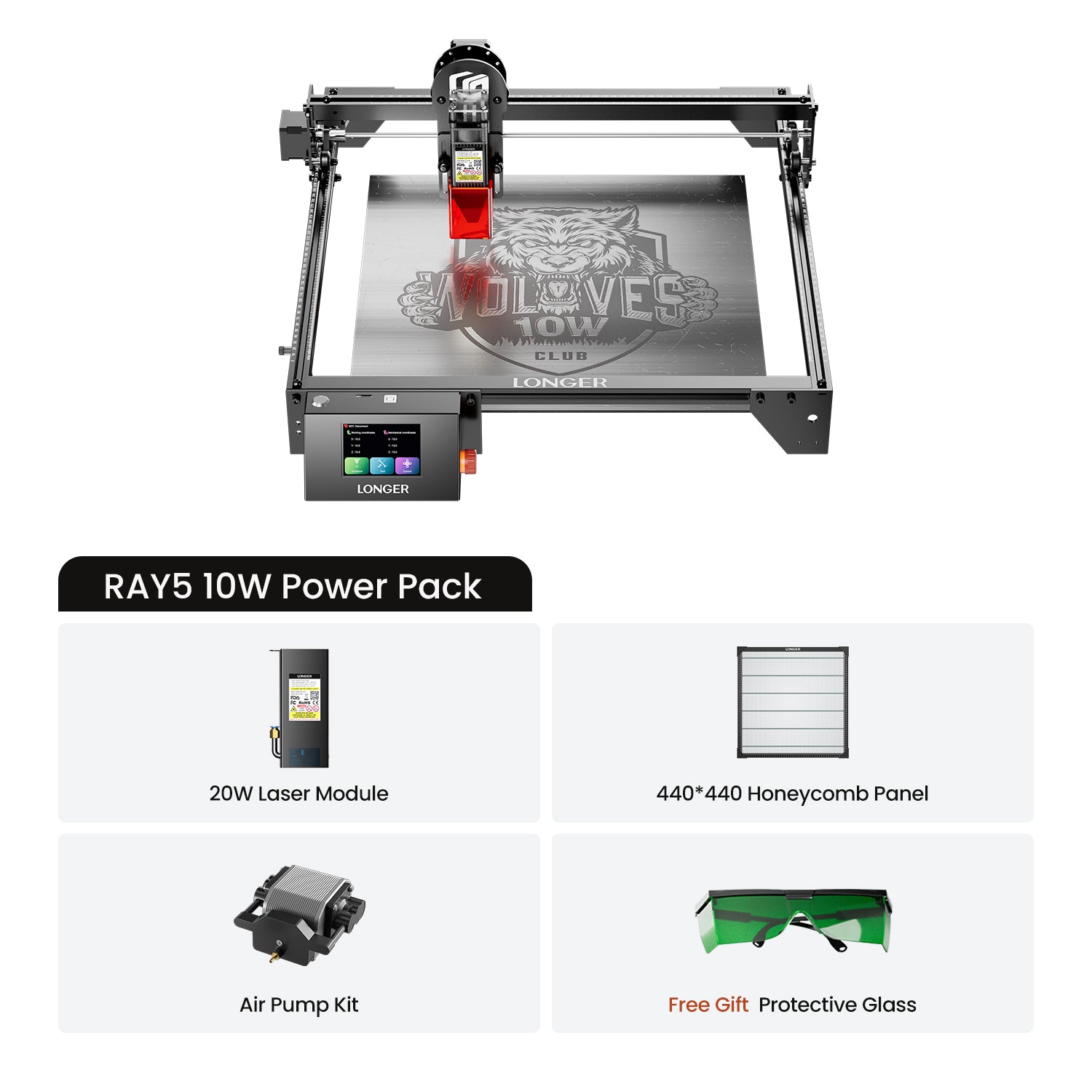 Longer Ray5 10W/20W Laser Engraver