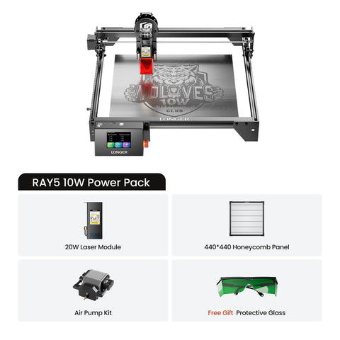 RAY5 10W Láser grabador