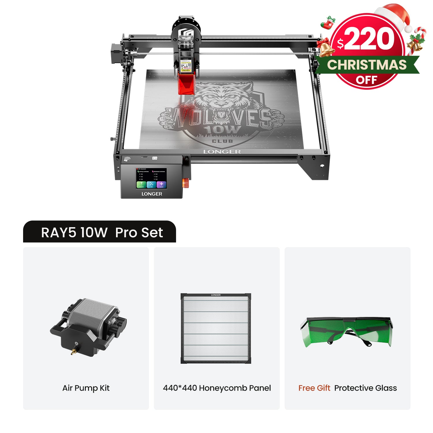 RAY5 10W Láser grabador