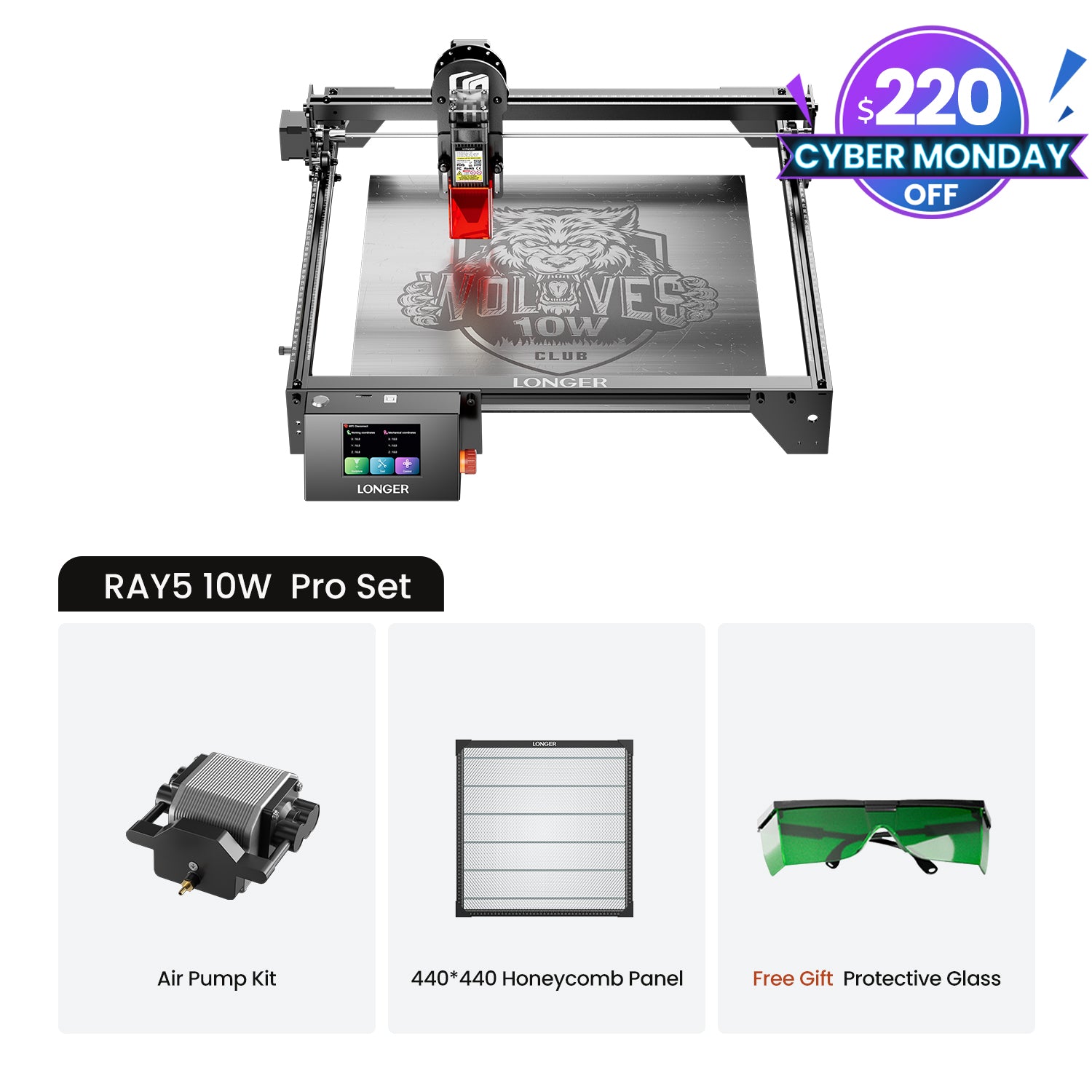 Longer Ray5 10W/20W Laser Engraver