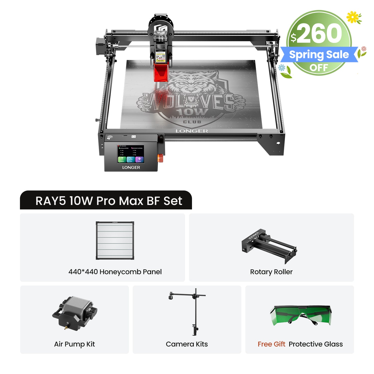 Longer Ray5 10W/20W Laser Engraver