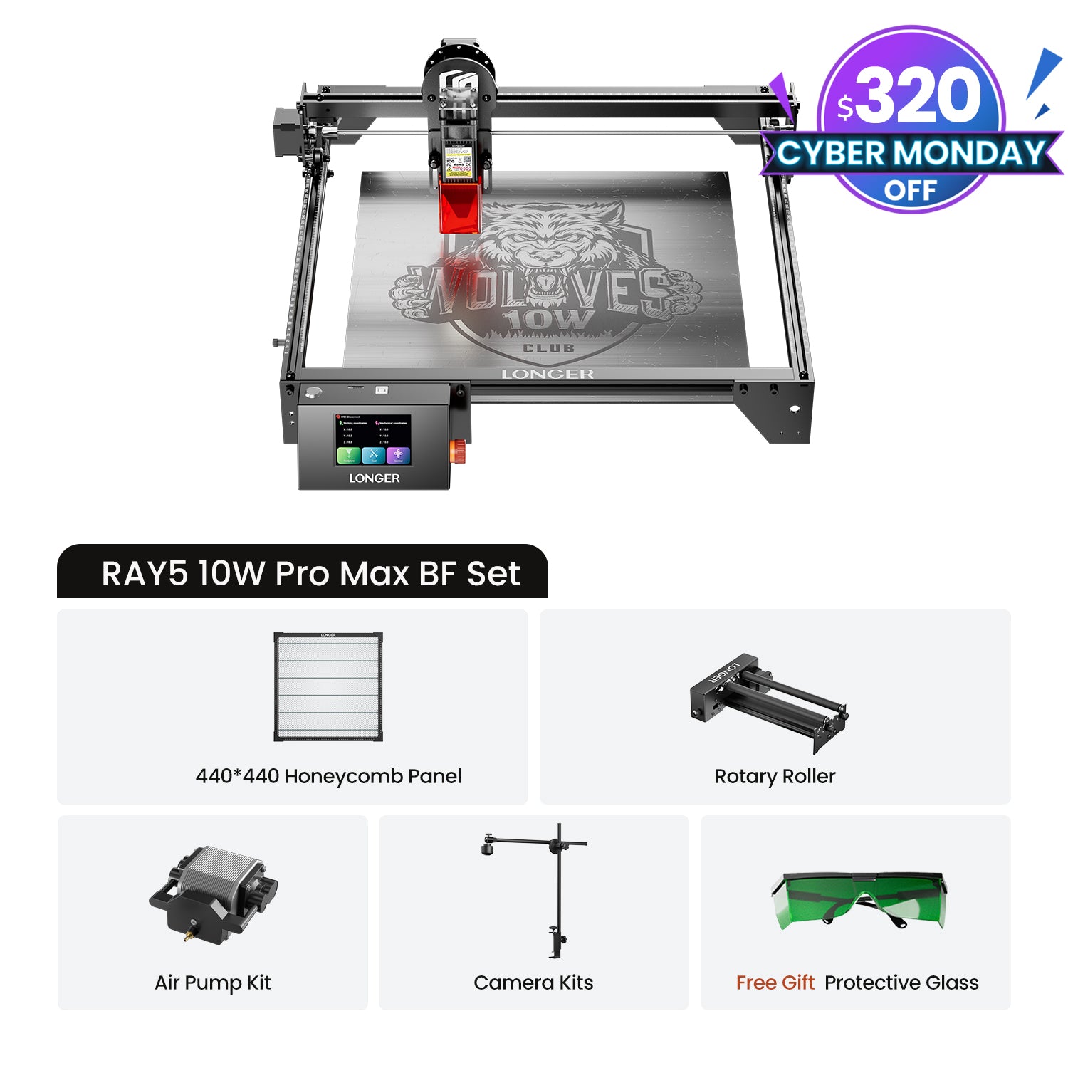 Longer Ray5 10W/20W Laser Engraver