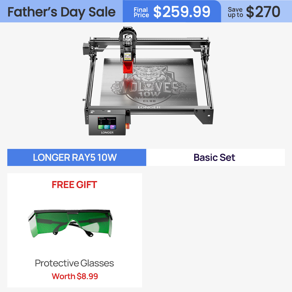 Longer RAY5 10W/20W Laser Engraver