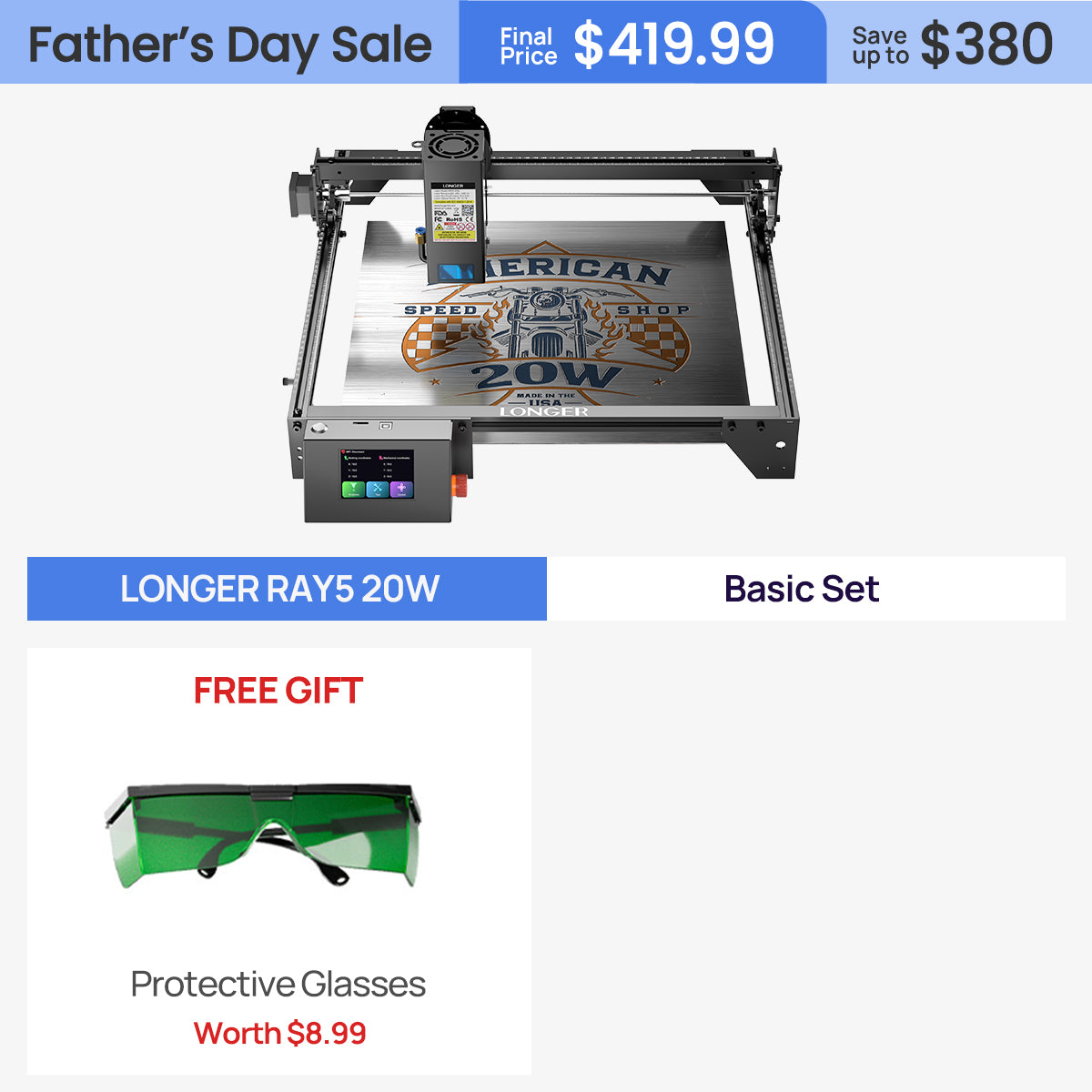 Longer RAY5 10W/20W Laser Engraver