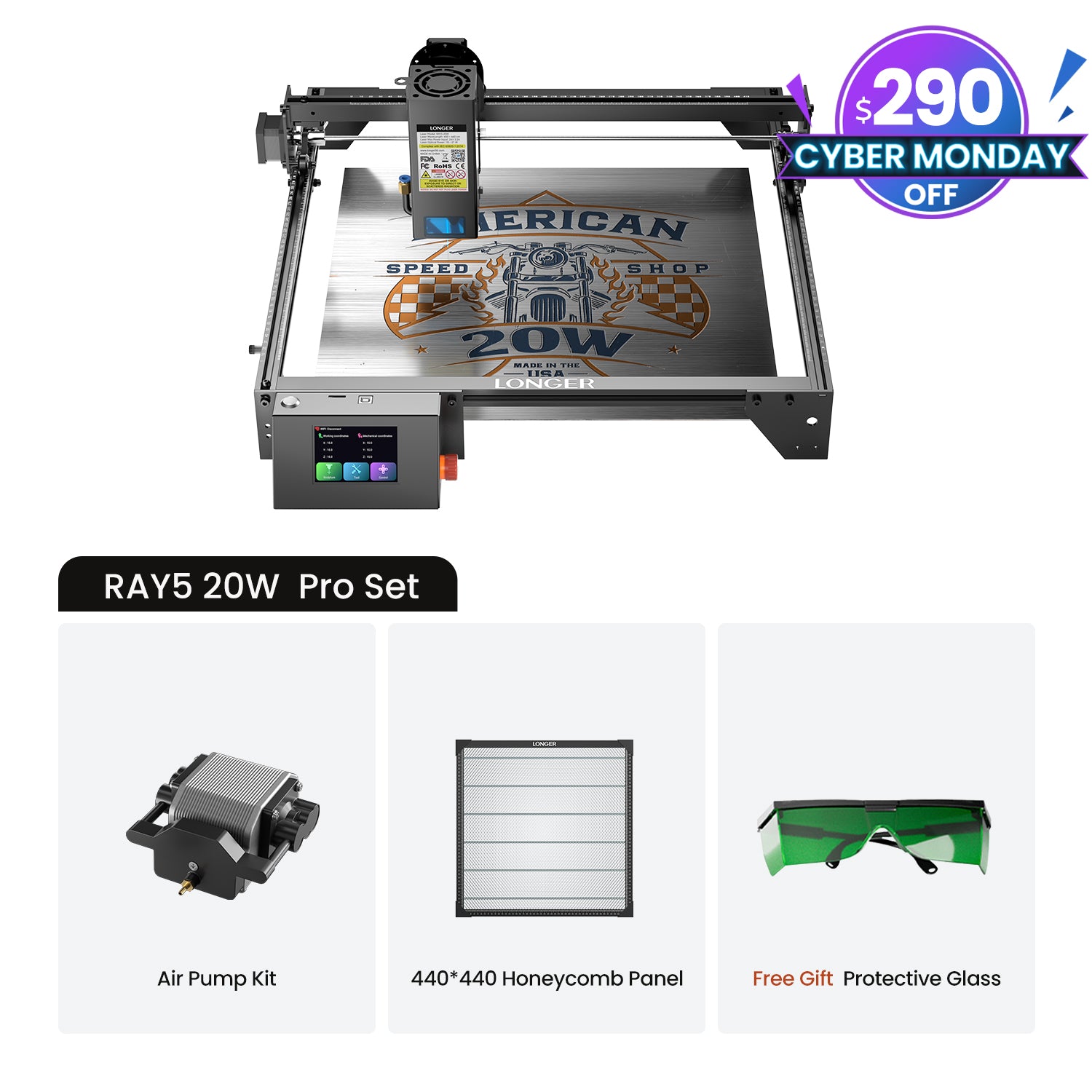 Longer Ray5 10W/20W Laser Engraver