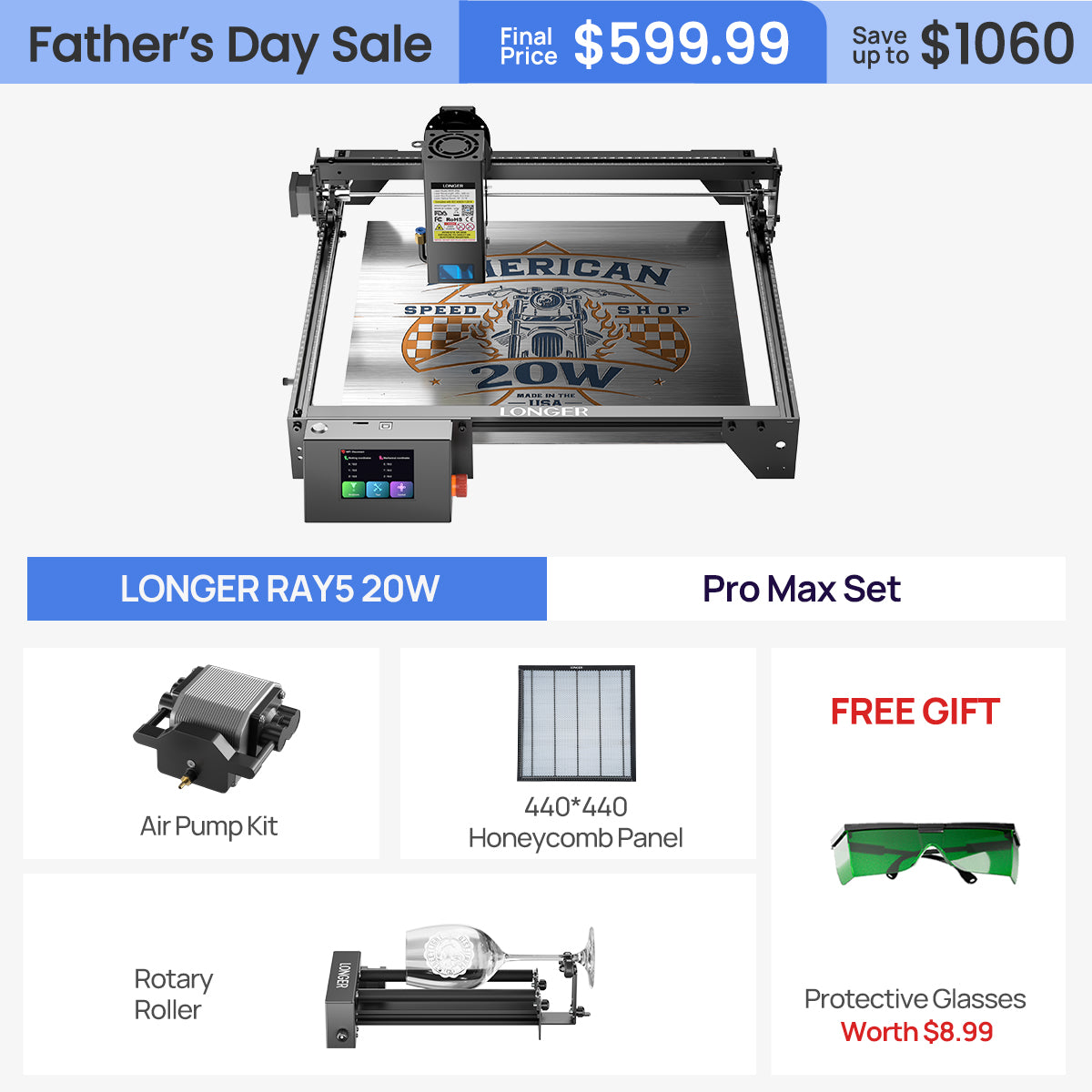 Longer RAY5 20W Laser Engraver