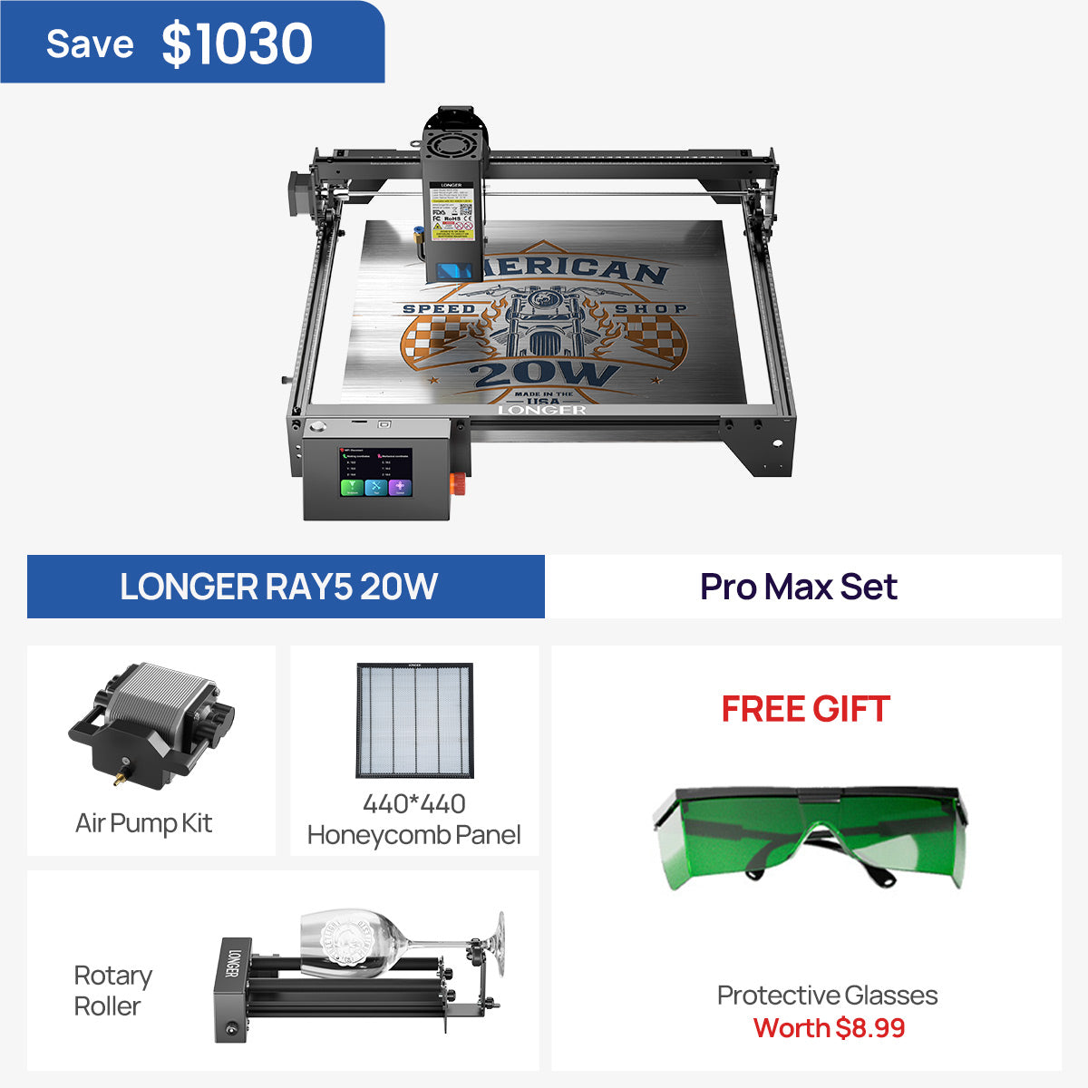 Longer RAY5 20W Laser Engraver