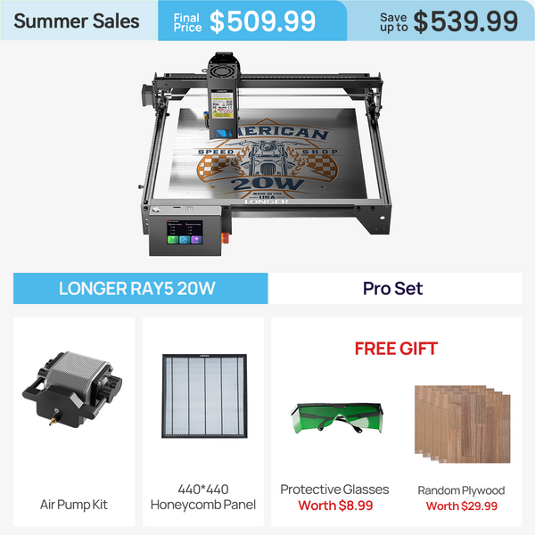 Longer RAY5 10W/20W Laser Engraver