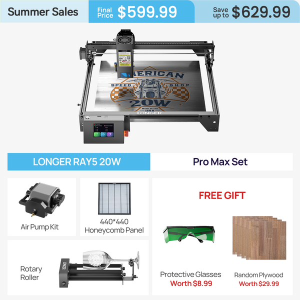 Longer RAY5 20W Laser Engraver