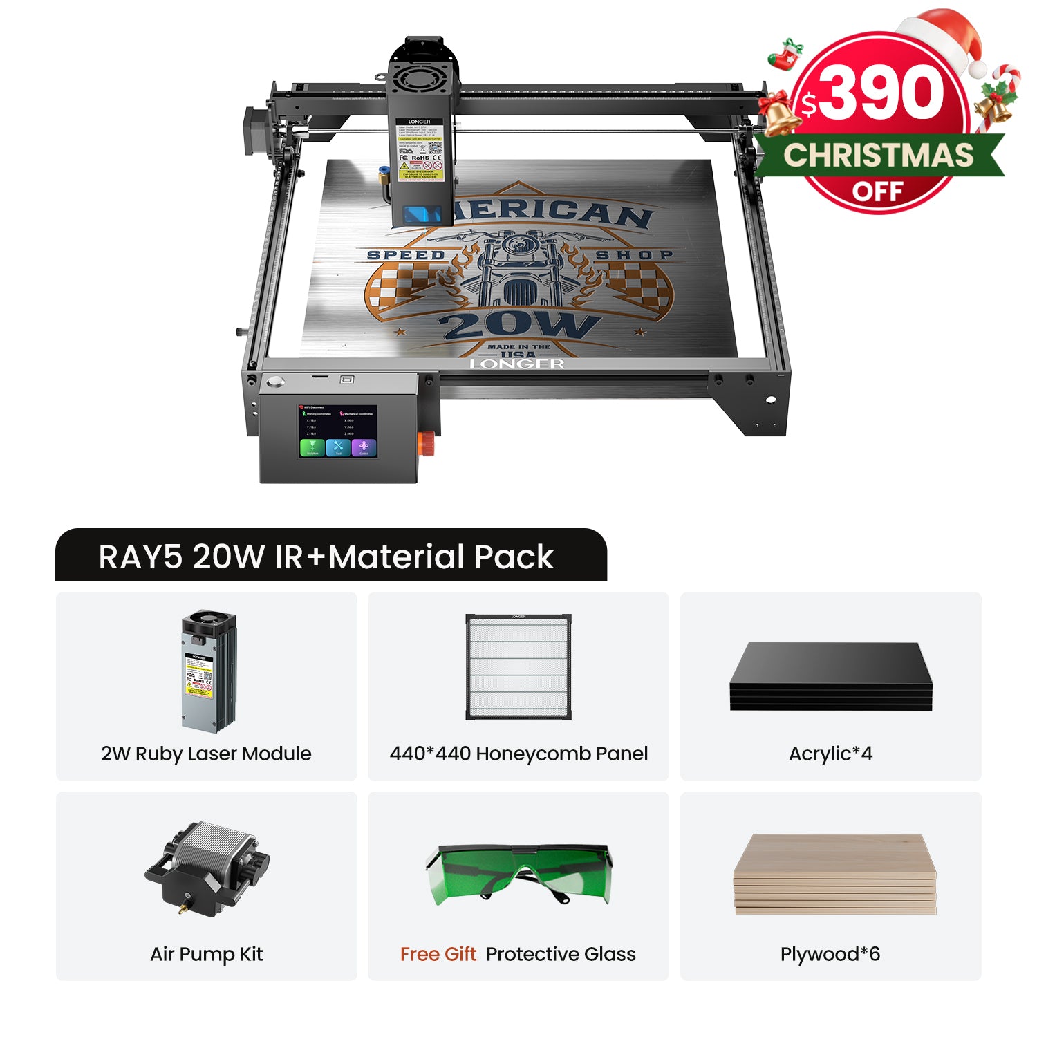 Longer Ray5 20W Laser Engraver