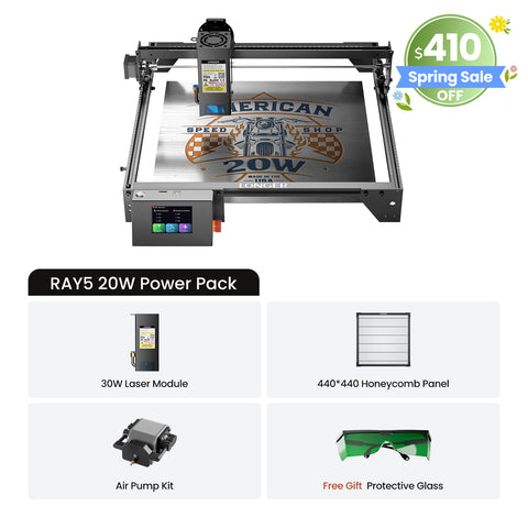 RAY5 10W Láser grabador
