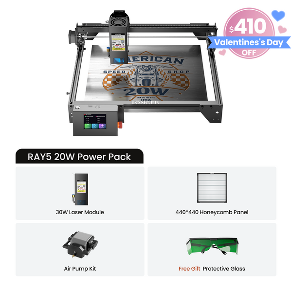 RAY5 10W Láser grabador