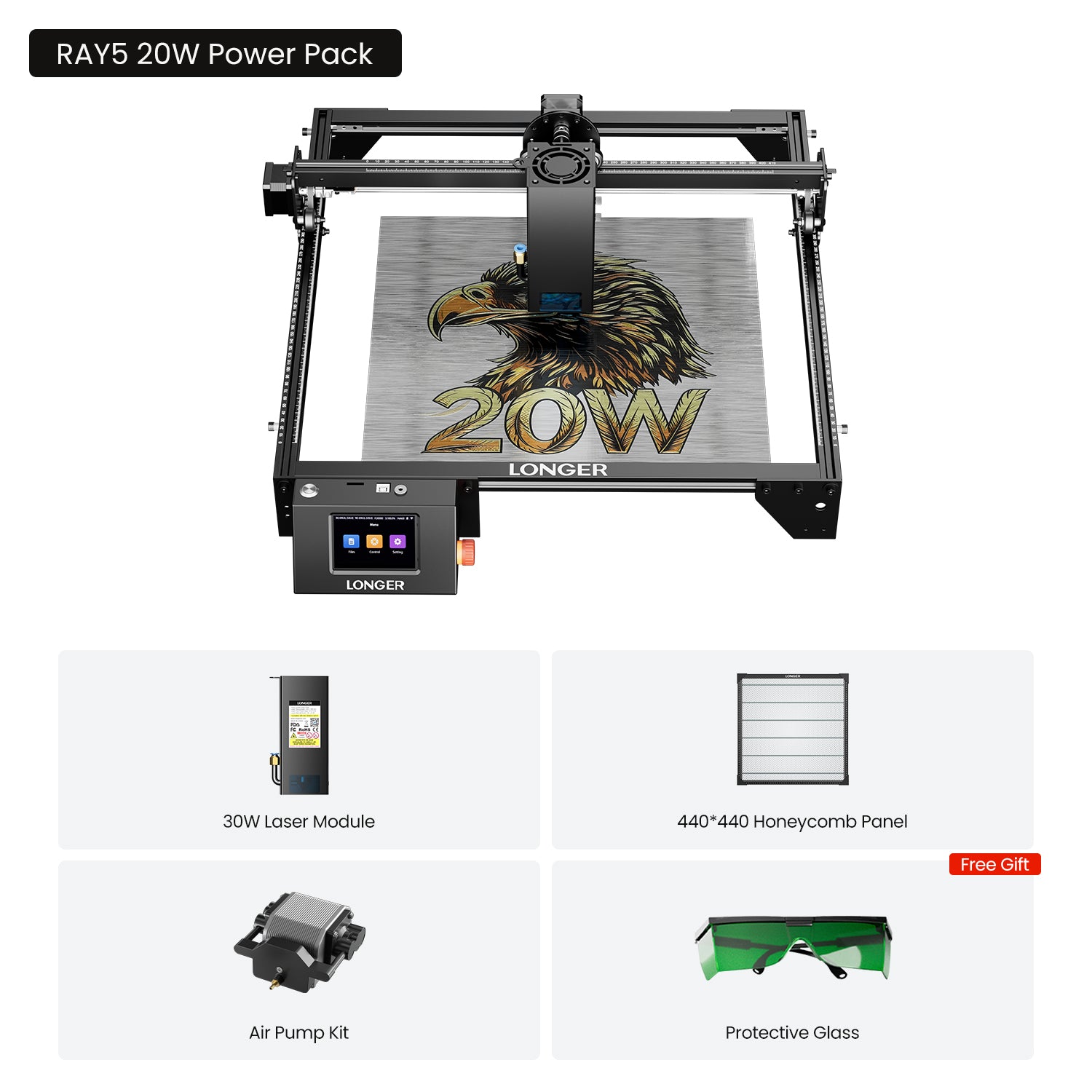 Longer Ray5 20W Laser Engraver