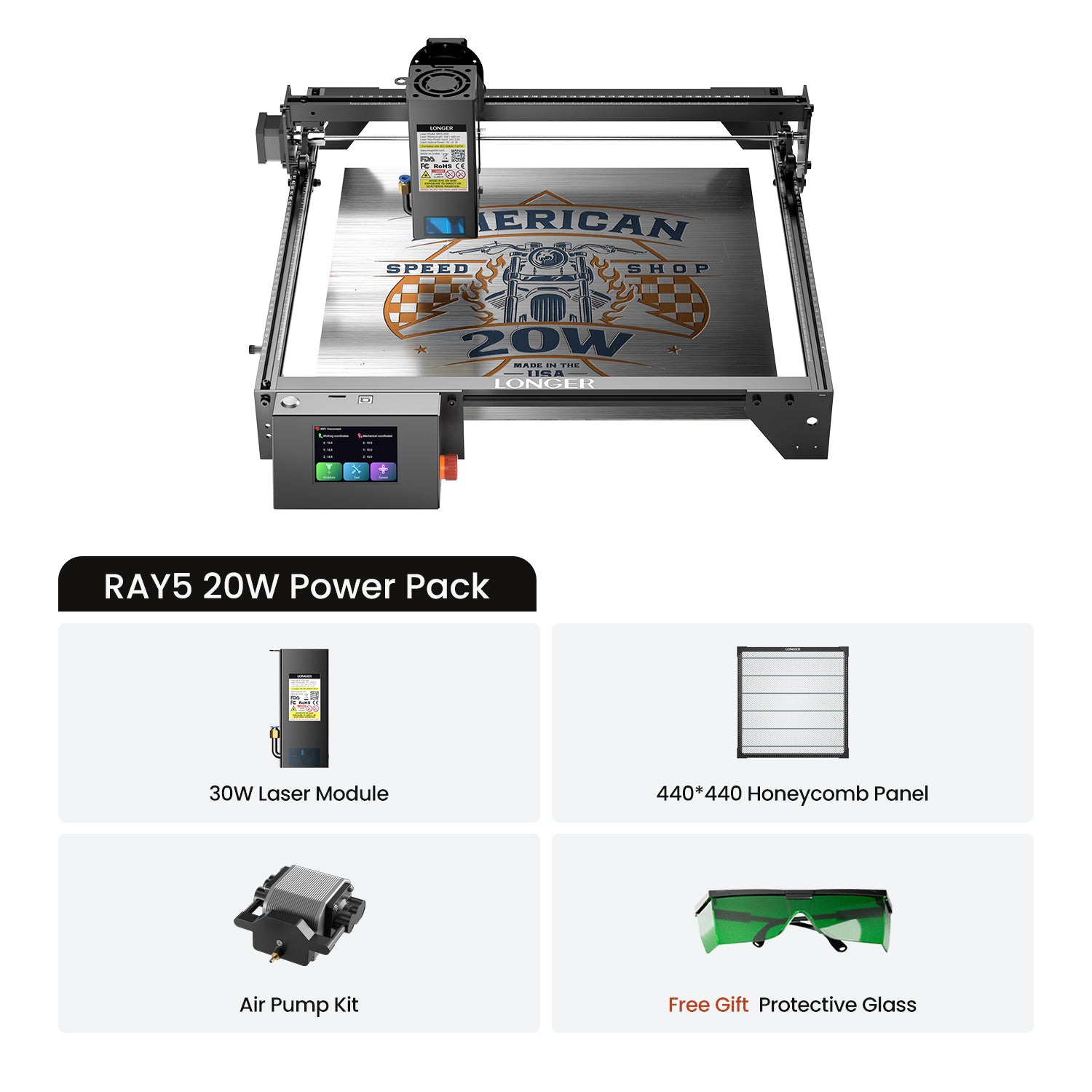 Longer Ray5 10W/20W Laser Engraver