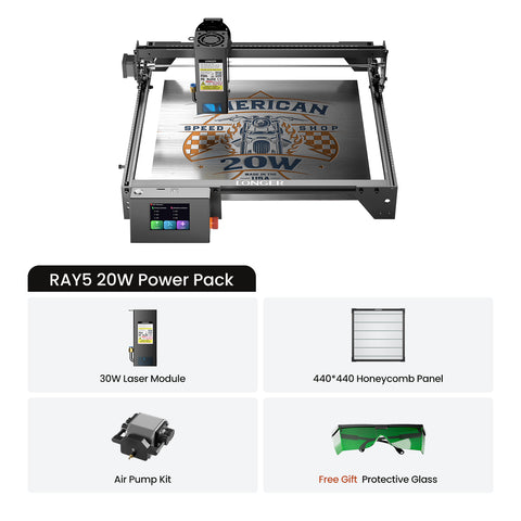 RAY5 10W Láser grabador