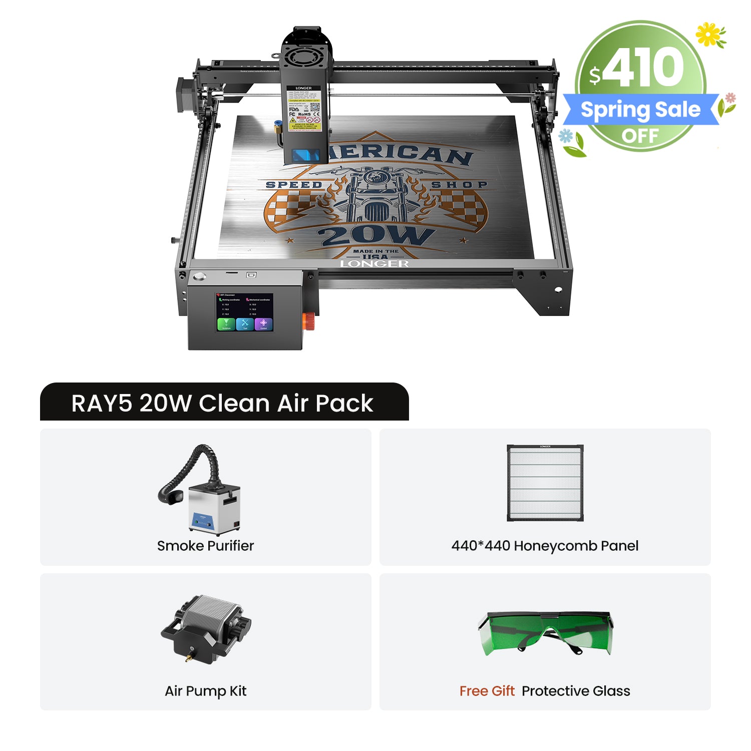 Longer Ray5 20W Laser Engraver