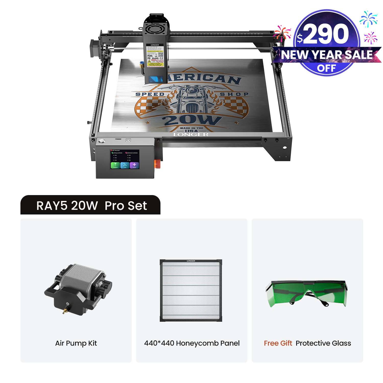 Longer Ray5 10W/20W Laser Engraver