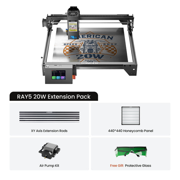 RAY5 20W Láser grabador