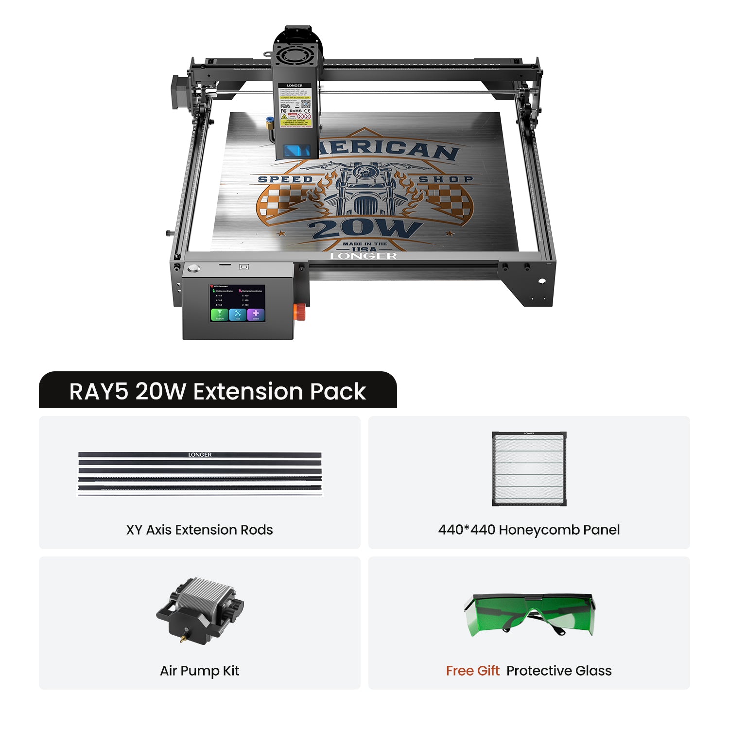 Longer Ray5 20W Laser Engraver