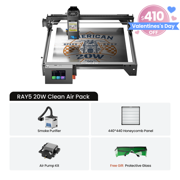 RAY5 20W Láser grabador