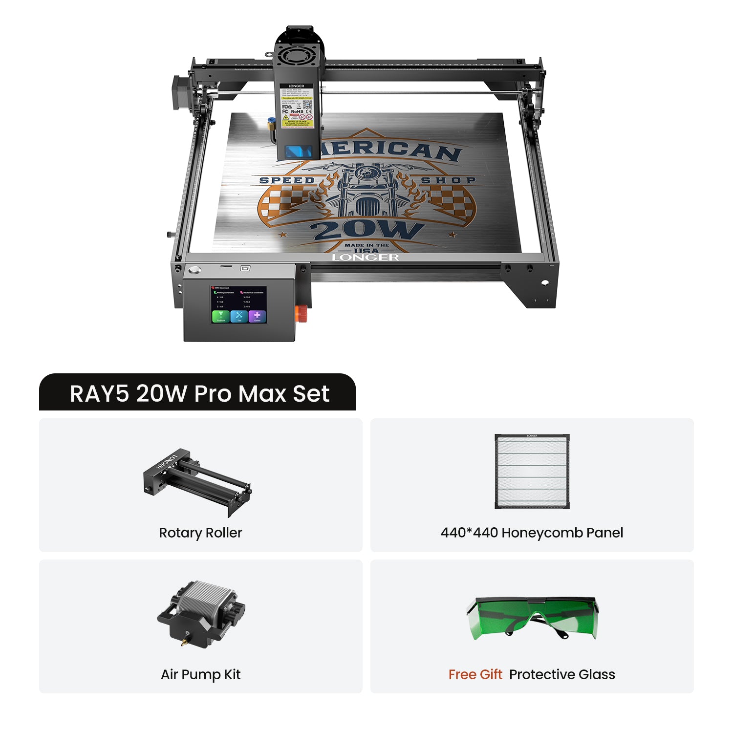 Longer Ray5 10W/20W Laser Engraver