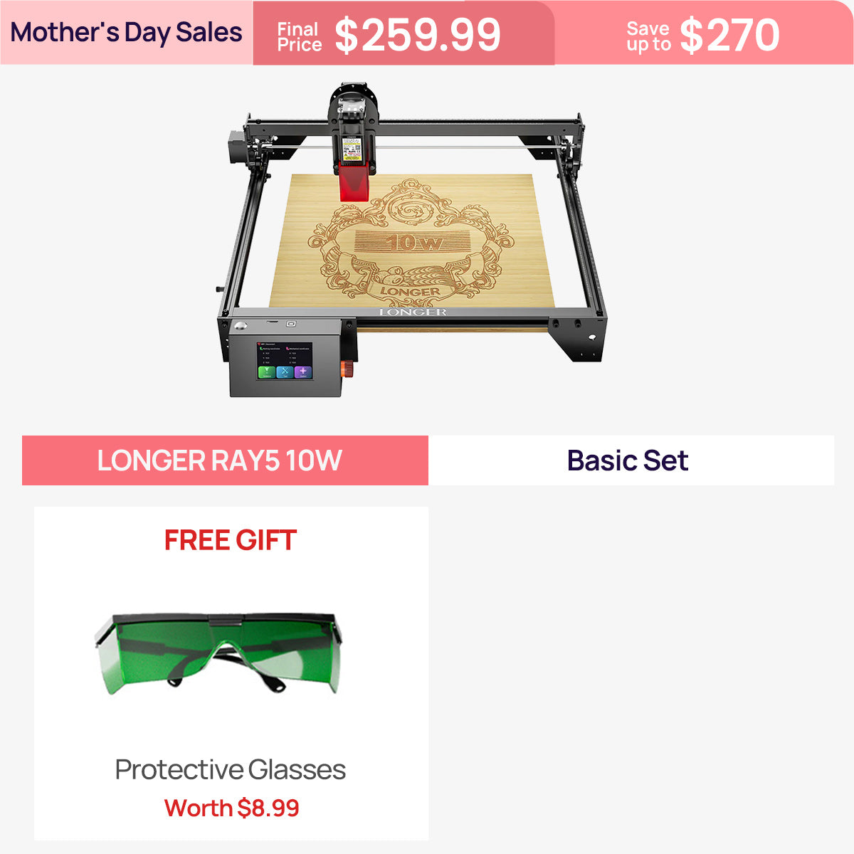 Incisore laser Ray5 10w
