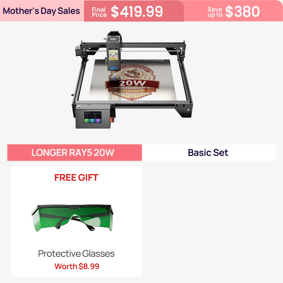 Longer RAY5 10W/20W Laser Engraver