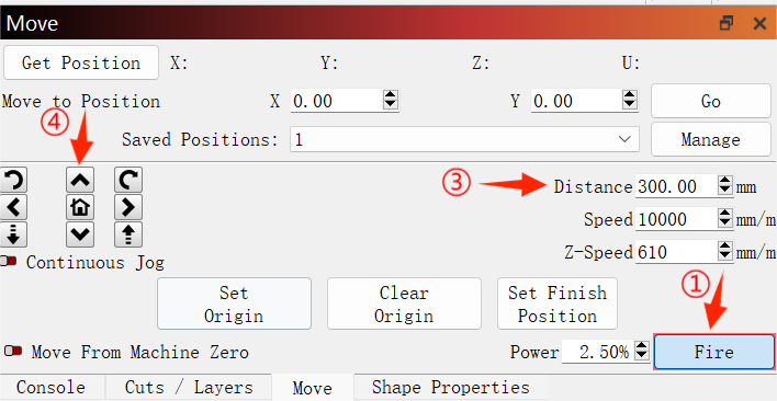 In LightBurn, go to the 