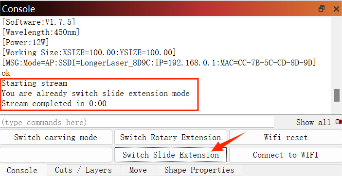 Switch Slide Extension