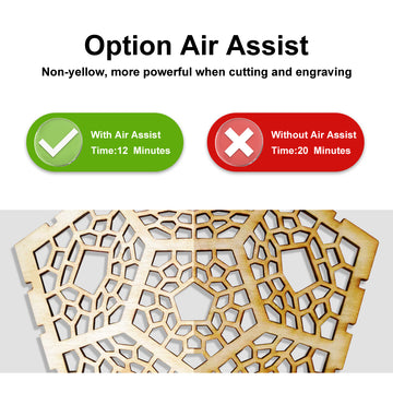 Longer Air Assist Pump Kit 30L/Min Air Flow For CNC Laser Engraver